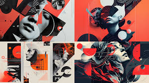 Visual art and graphic design workspace